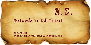 Moldván Dániel névjegykártya